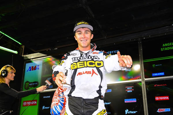 Geico Honda Team after Anaheim 2