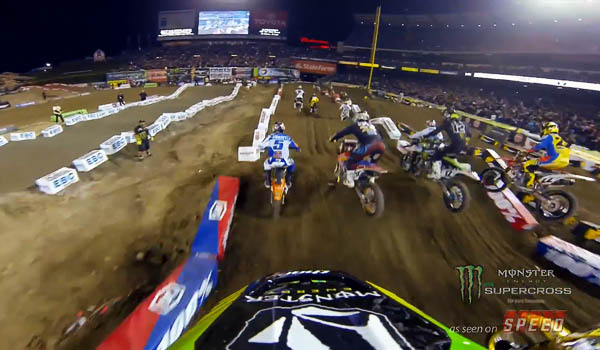 Onboard action from Atlanta Supercross