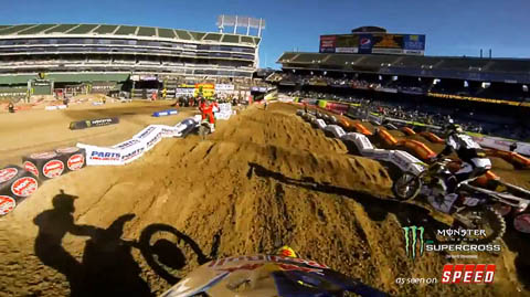 Onboard Action from Indianapolis Supercross Practice