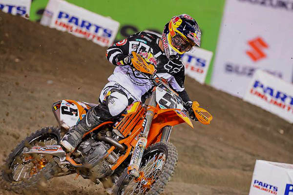 Ryan Dungey finishes 6th at Anaheim 2 Supercross