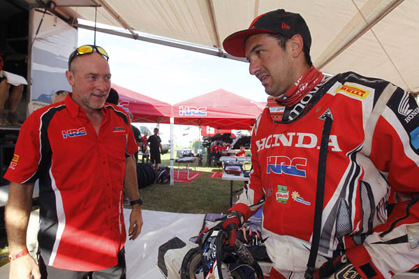 A well deserved rest day for Team HRC