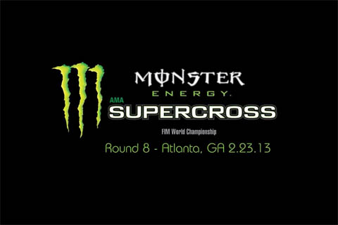 Monster Energy Supercross Animated Track Map – Atlanta 2013