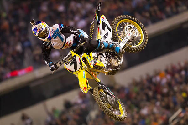 James Stewart testing for 2014 Supercross