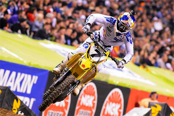 James Stewart podiums at Indy Supercross