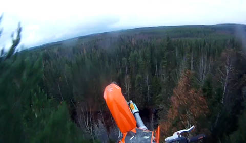 Crazy Motocross stunt jump – Behind the scene