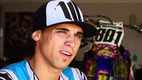 Jeff Alessi at the start of Italian MXGP with JK SKS Gebben Yamaha