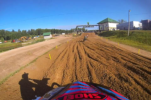 2013 MXGP Latvia 125cc onboard with Tomass Sileika