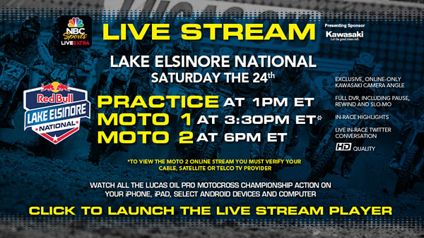 AMA Motocross Live Coverage from Lake Elsinore