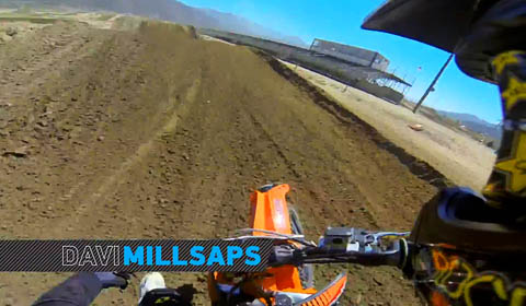 Onboard video with Davi Millsaps and KTM