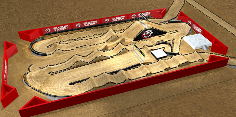 The track and Riders List – Supercross Paris Bercy 2013