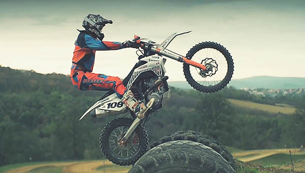 Kornel Nemeth preparing for SuperEnduro