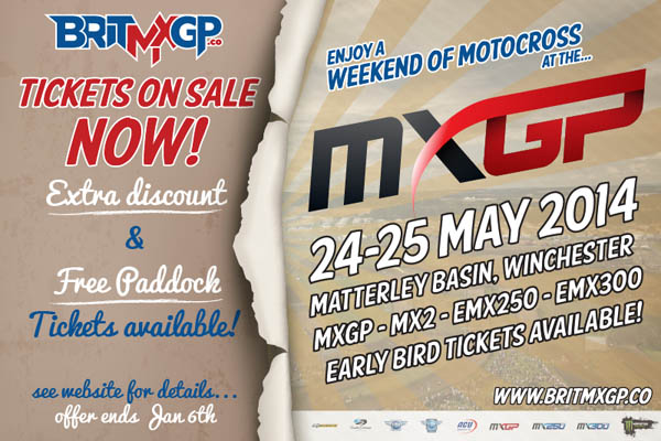 Ticket sales for the British MXGP are open
