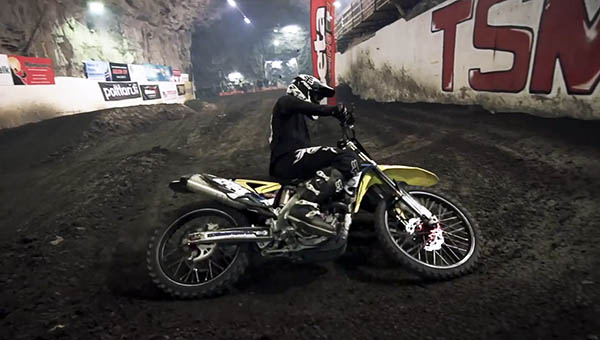 Supercross in a cave
