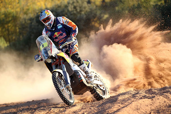 Red Bull KTM factory riders before the Dakar