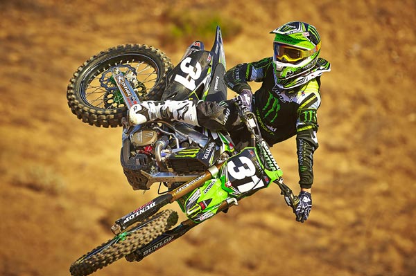 Martin Davalos preparing for Supercross
