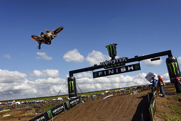 Terrific Tim Gajser takes first MX2 podium in Great Britain