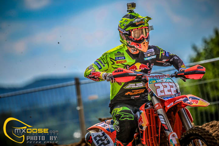 Antonio Cairoli crash from MXGP of Argentina