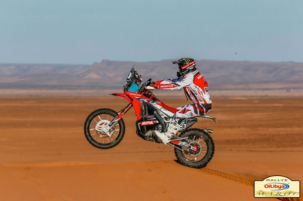 Team HRC Honda take the lead – Rally Morocco Day 1