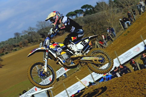 Max Nagl on the top step of the podium at Internazionali d’Italia