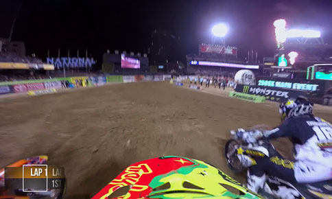 Onboard action from East Rutherford Supercross 2015