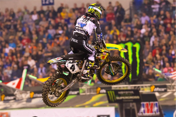 Blake Baggett after Supercross race in Detroit