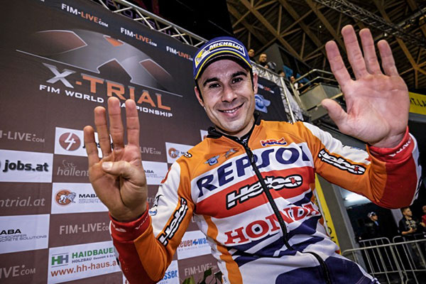 Ninth consecutive X-Trial title for Toni Bou in Austria