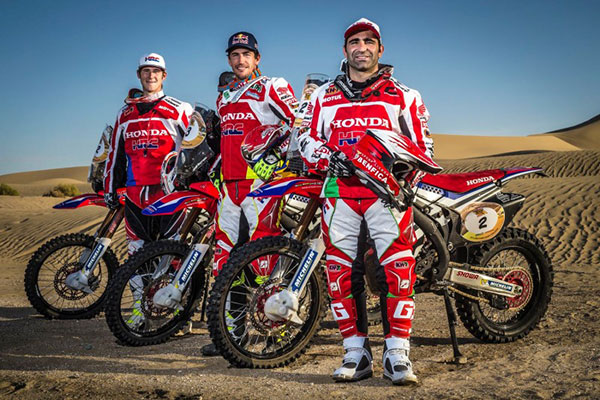 Team HRC in Argentina for the Desafio Ruta 40