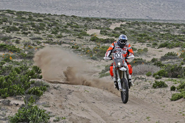 KTM Rally Factory riders take 1-2-3 in Atacama Rally