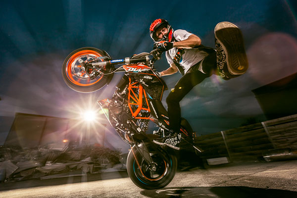 Rok Bagoros with personal replica helmet from Scorpion EXO