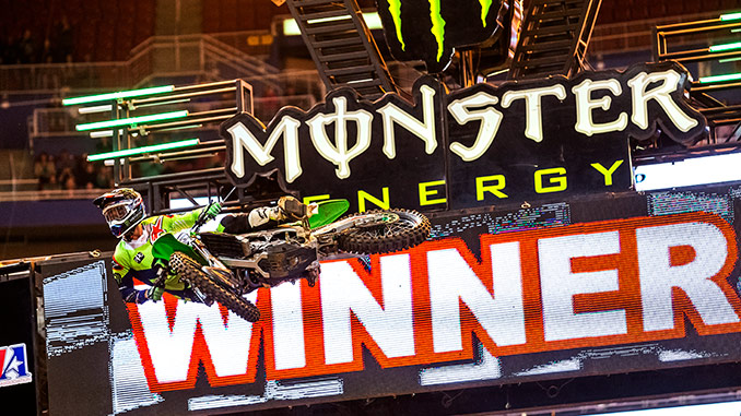 Eli Tomac Runs Away With Monster Energy Supercross Win
