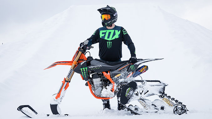 Monster Energy’s Kyle Demelo Lands the World’s First-Ever Front Flip on a Snow Bike
