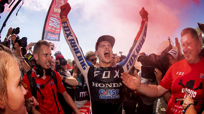 Tim Gajser wins third World Championship with Honda