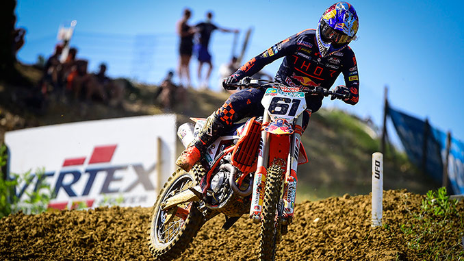 Prado and Vialle on top of the podium at the MXGP of Città di Faenza