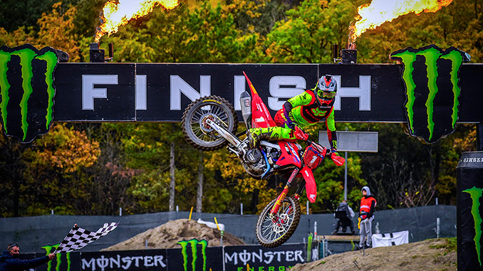 Gajser and Vialle crowned MXGP & MX2 World Champions at the MXGP of Pietramurata